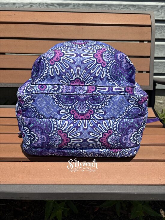Vera Bradley Purple Medallion Paisley Grand Backpack in Lighten Up main image 8